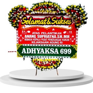 Bunga Papan Pelantikan 1,5m X 2m 3 Jambul