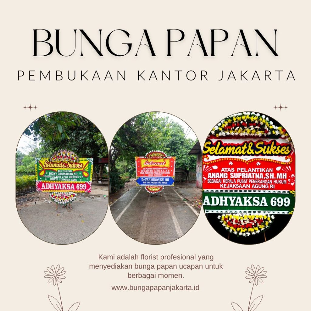 Bunga Papan Pembukaan Kantor Jakarta