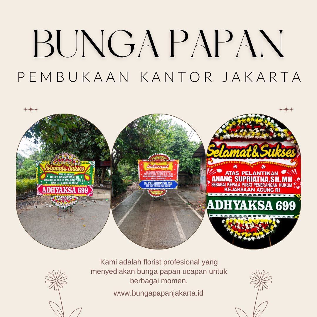Bunga Papan Pembukaan Kantor Jakarta