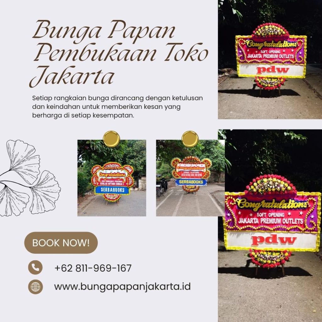 Bunga Papan Pembukaan Toko Jakarta