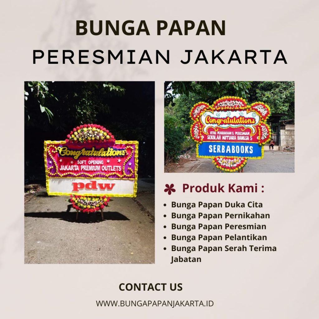 Bunga Papan Peresmian Jakarta