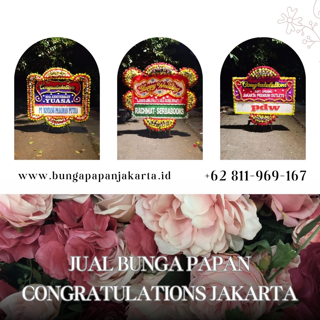 Jual Bunga Papan Congratulations Jakarta