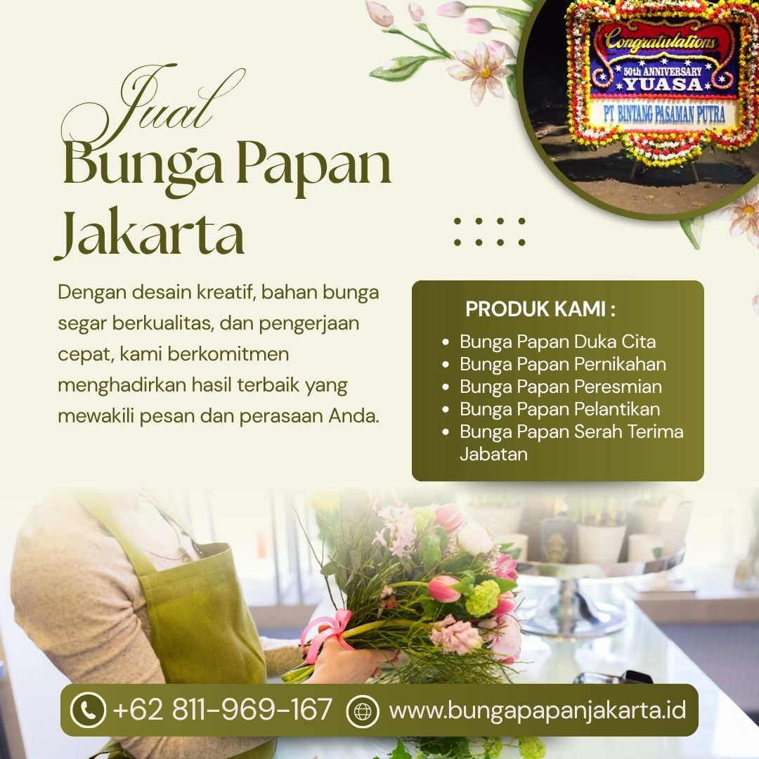 Jual Bunga Papan Jakarta