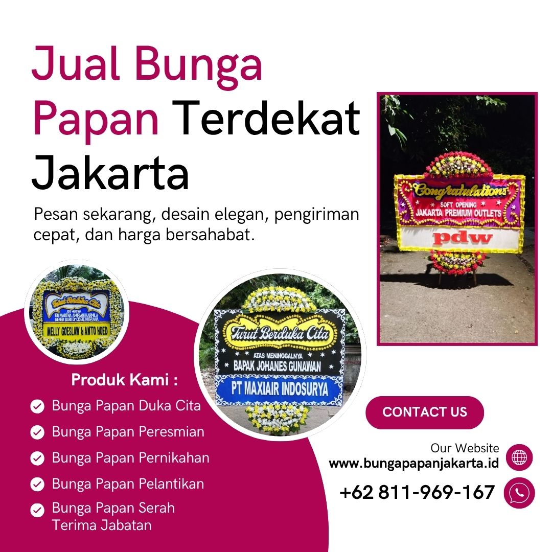 Jual Bunga Papan Terdekat Jakarta
