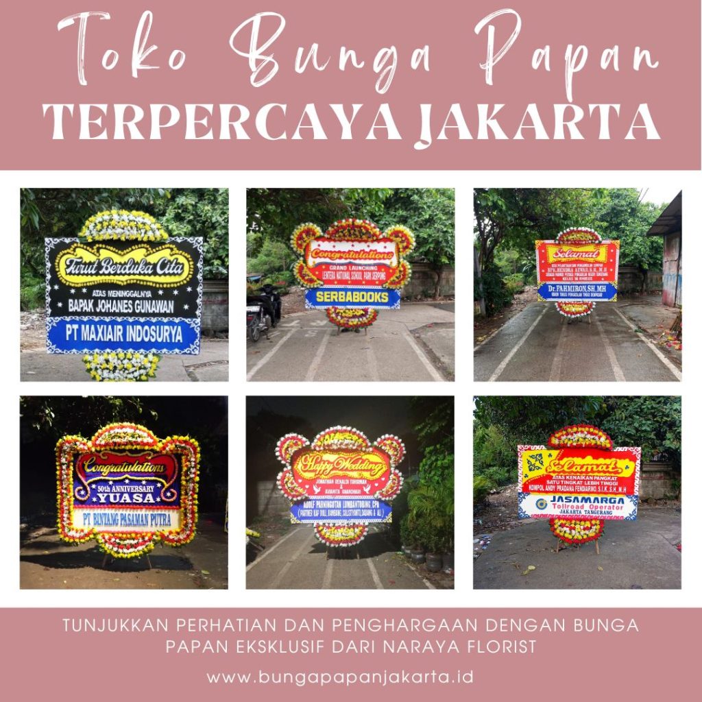 Toko Bunga Papan Terpercaya Jakarta