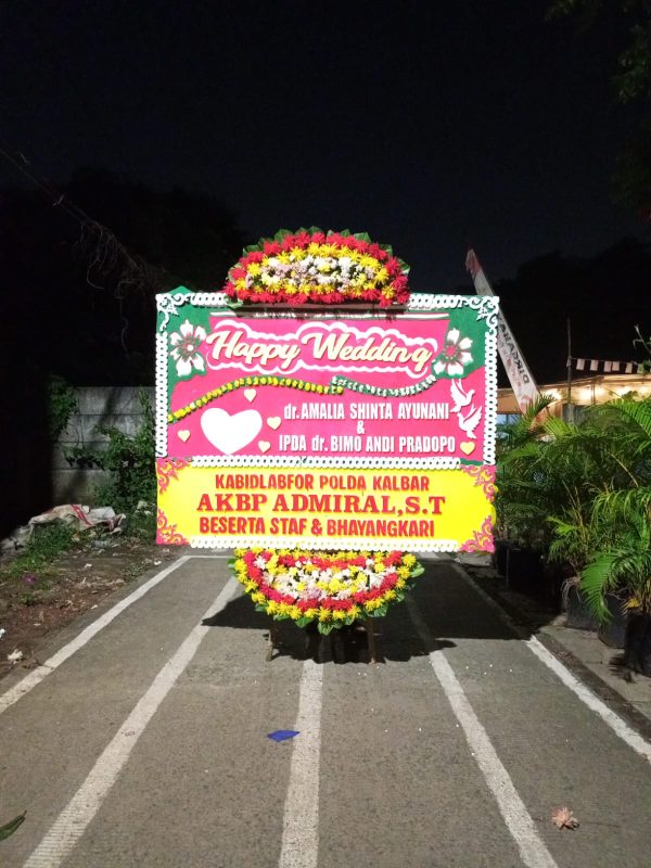Bunga Papan Pernikahan 1,5m X 2m - Image 3