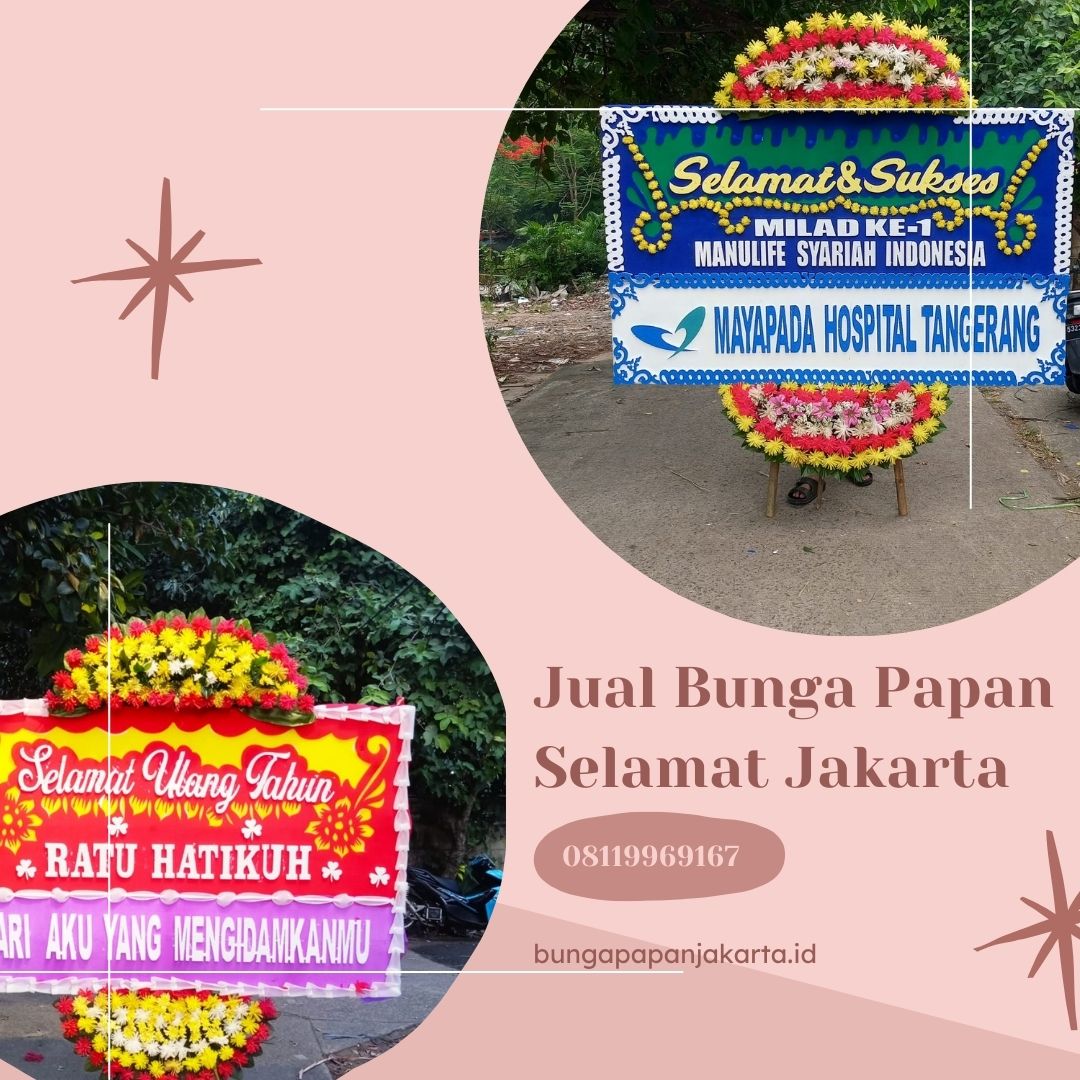 Bunga Papan Selamat Jakarta