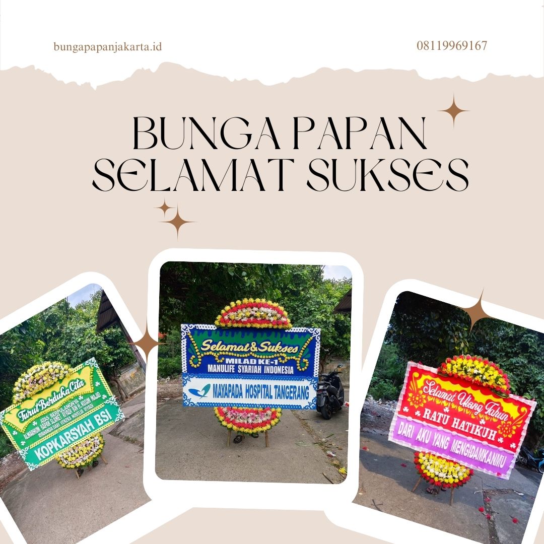 Bunga Papan Selamat Sukses