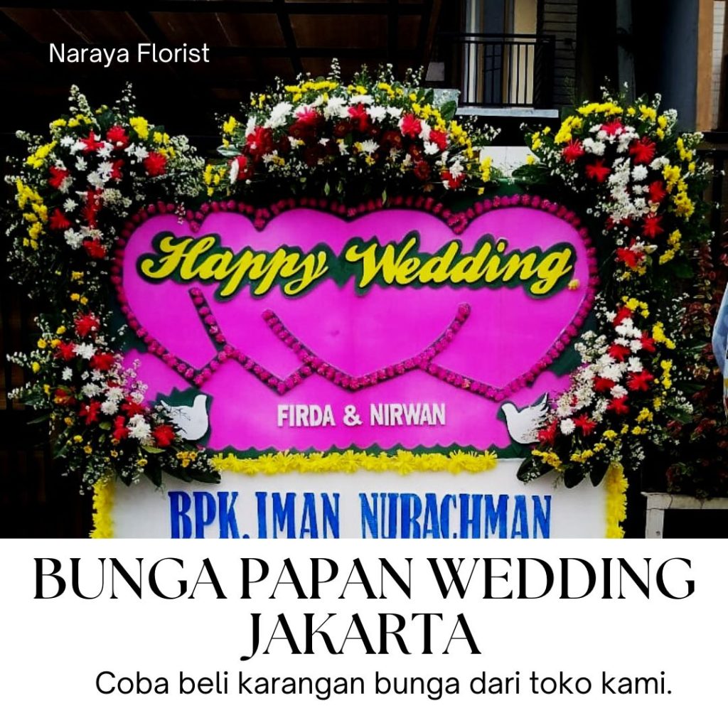 Bunga Papan Wedding Jakarta