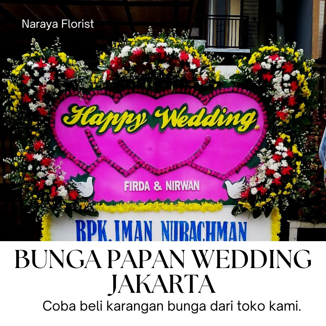 Bunga Papan Wedding Jakarta